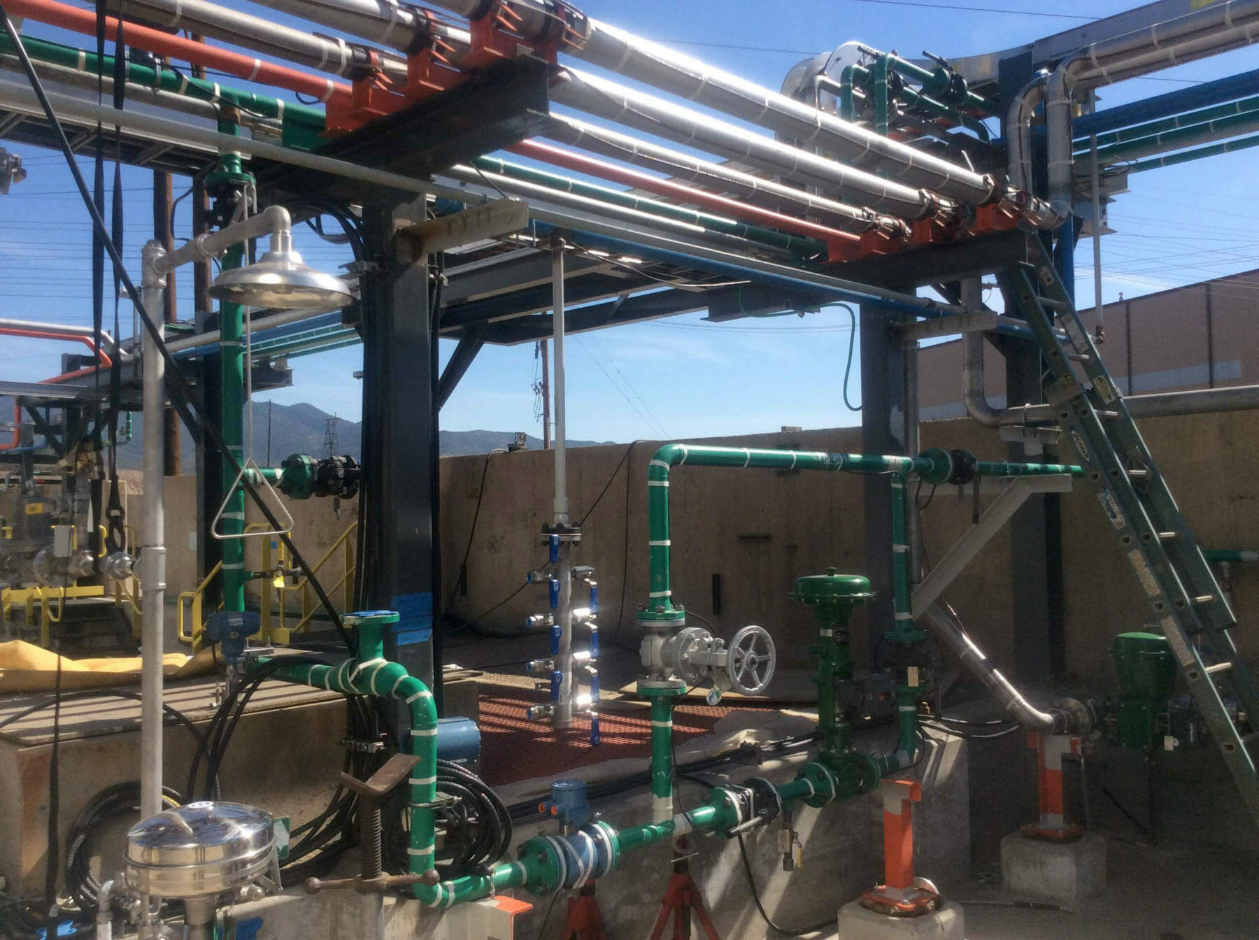 completed industrial piping project in Utah