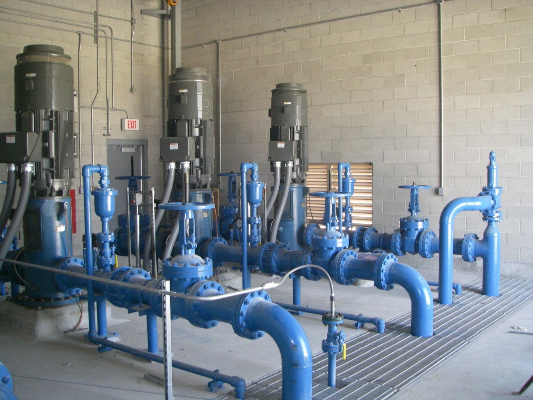 Blue Valved Piping | Industrial Plant Construction Contractors | Judson Construction Company