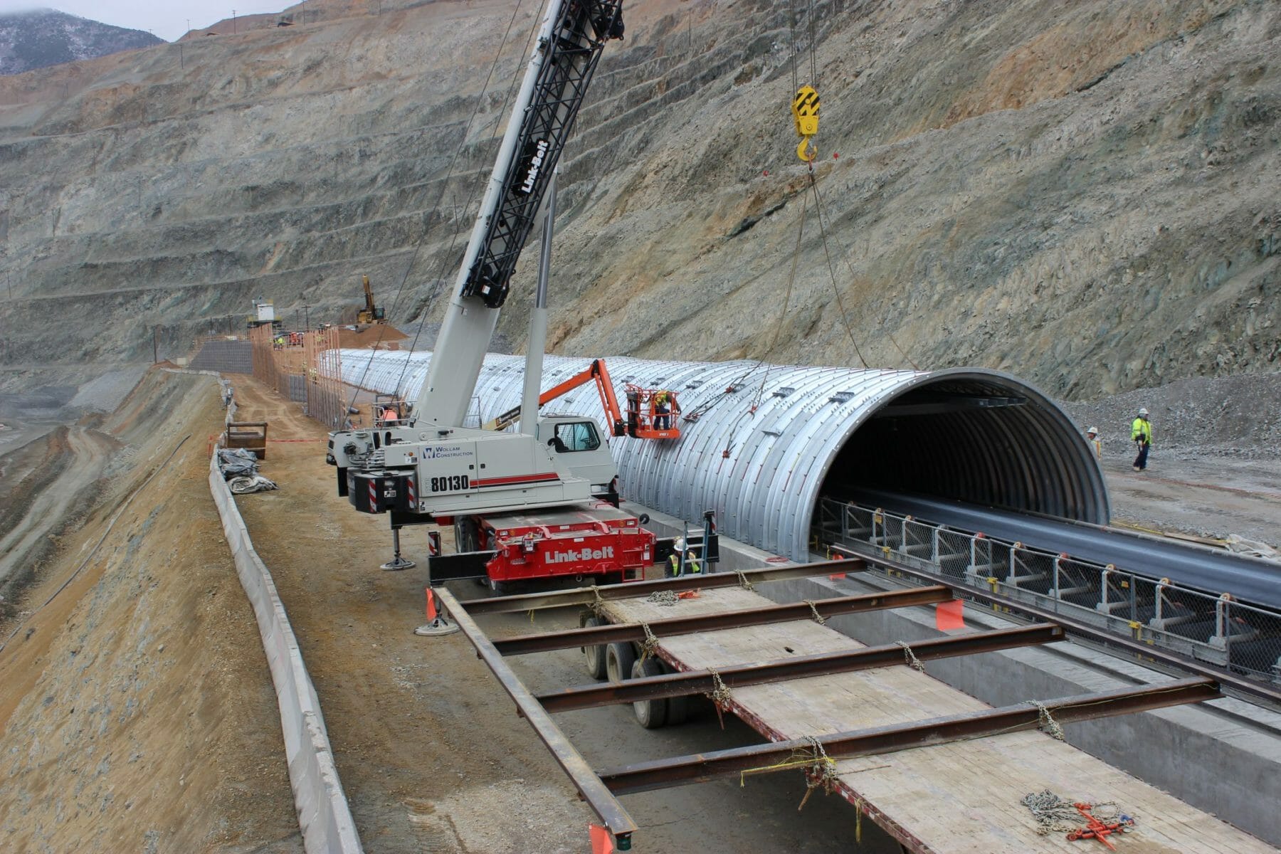 Setting Copper Mine Conveyor