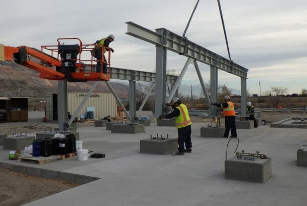 Workers Setting Steel Frame | Oil & Gas Refinery Construction Projects | Judson Construction Company