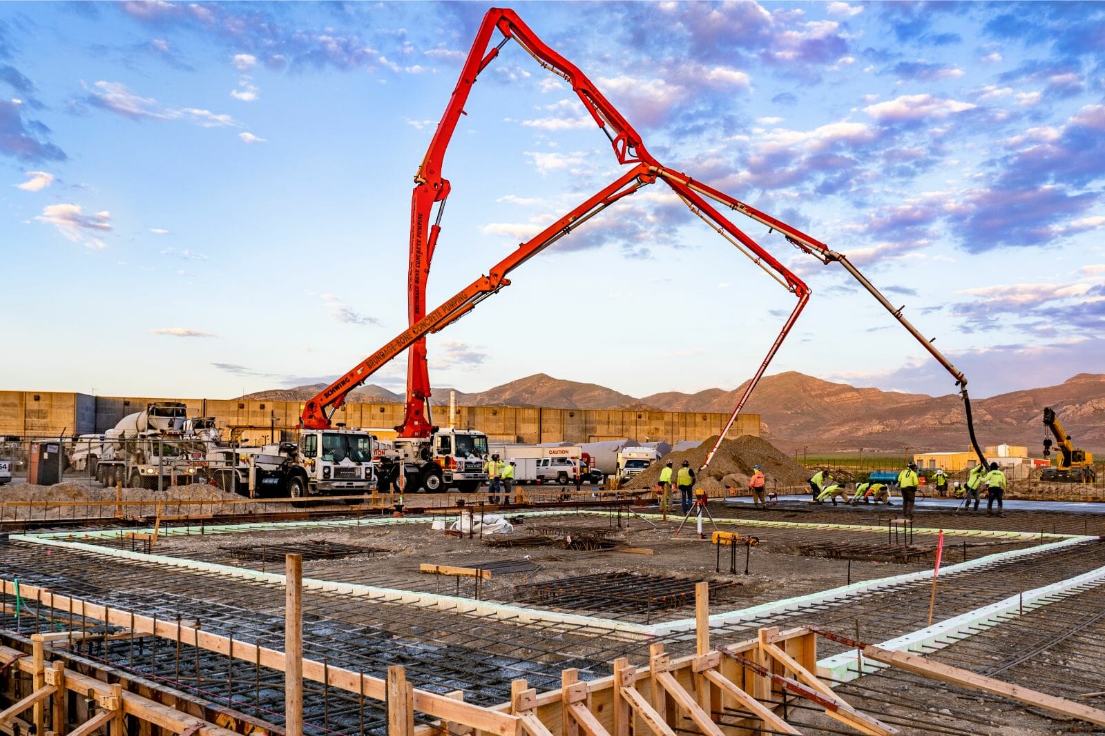 Concrete Pumping For Industrial Building