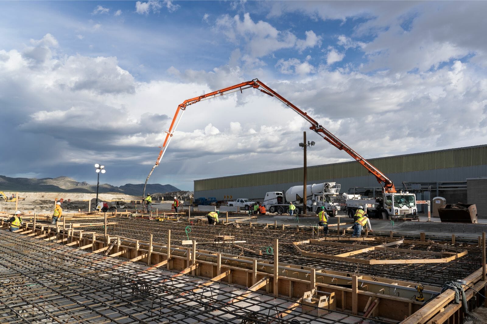 Pouring Industrial Concrete Foundation for Pre Engineered Metal Building | Judson Construction Company