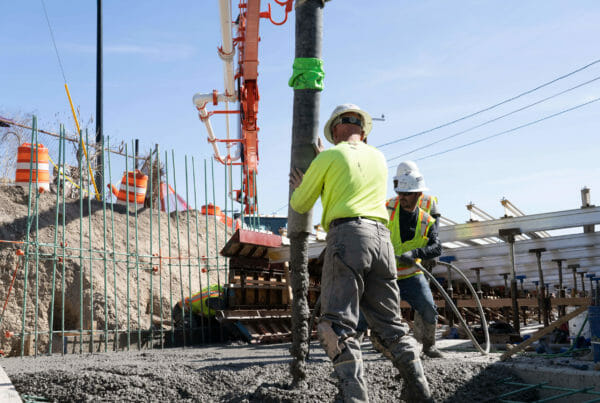 heavy civil contractors pouring structural concrete for bridge replacement and water box culvert installation in Magna Utah | Judson Construction Company