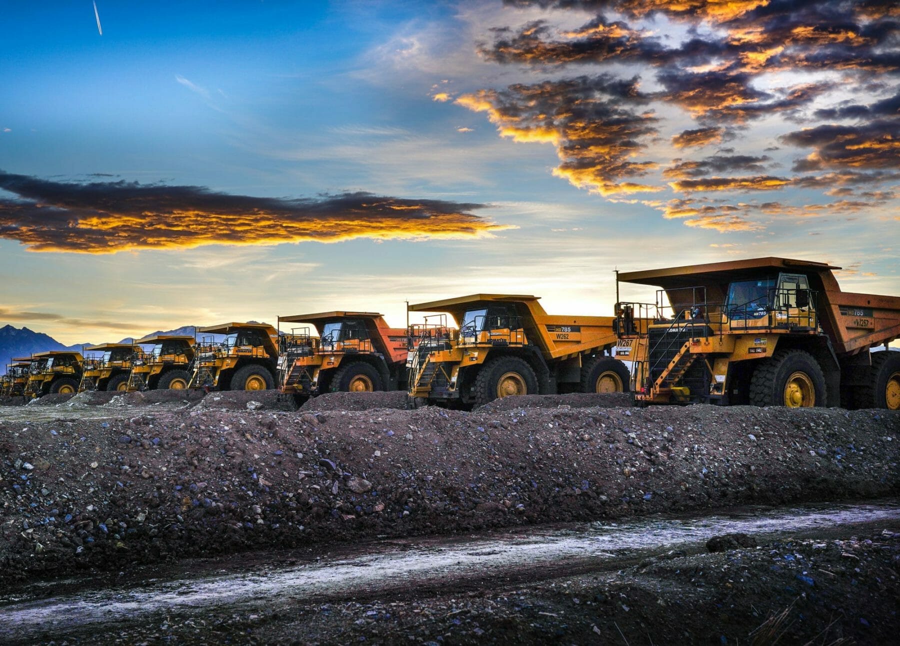 Utah Waste Rock Reclamation with Komatsu Trucks | Salt Lake City Excavation Contractors | Judson Construction Company