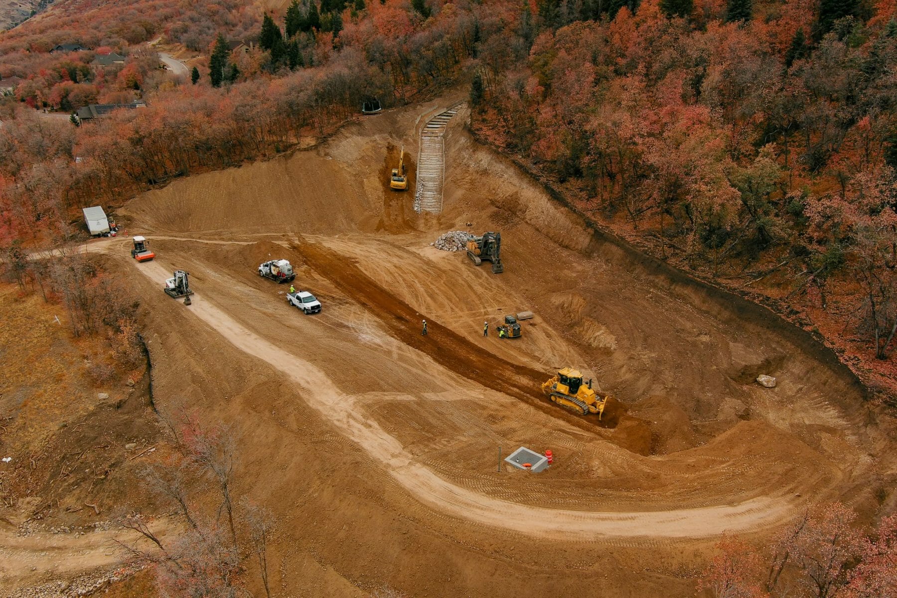 FEMA Debris Stormwater Basin Construction in Woodland Hills, UT | Utah Heavy Civil Contractors | Judson Construction Company